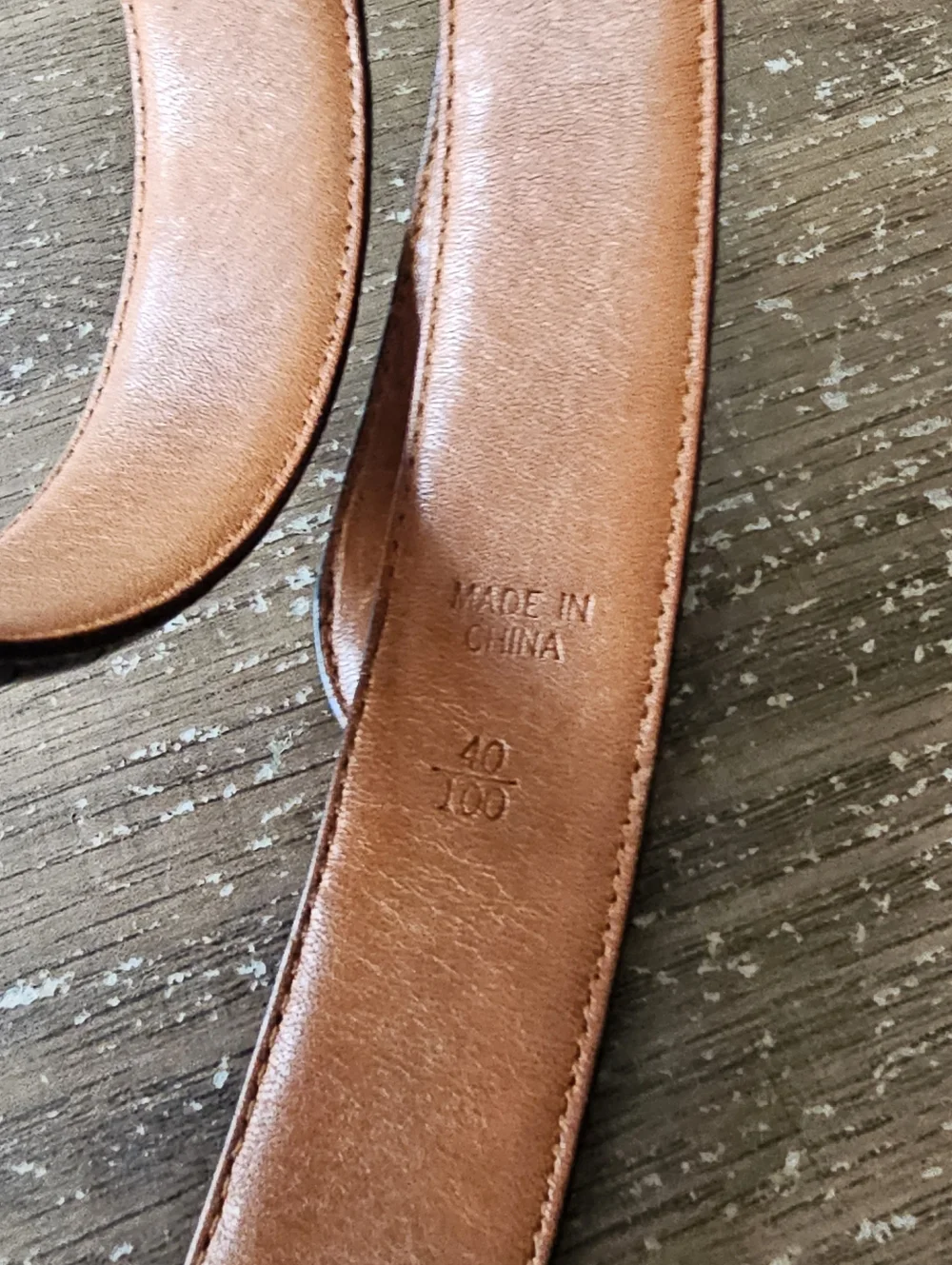 POLO RALPH LAUREN EMBOSSED ALLIGATOR PATTERN LEATHER Black Belt‎ Mens Sz 40 Flaw
